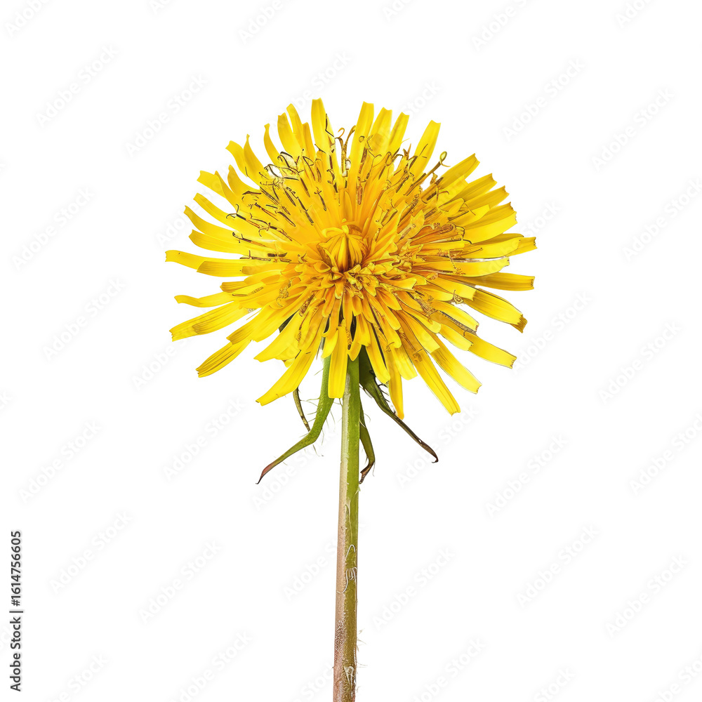 Fototapeta premium Close-up of a vibrant yellow dandelion