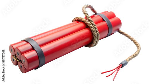 Plakat dynamite bomb isolated on white background