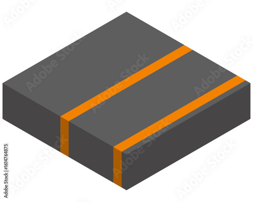 道路（オレンジの実線と駐停車禁止）
Roads (solid orange lines and no parking)