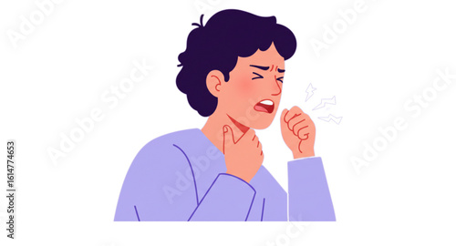 A man is sick with a cough