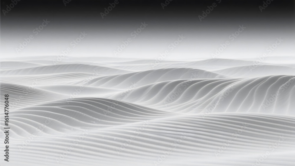Monochrome Sand Dunes with Soft Ripples and Gradient Sky Monochrome Sand Dunes with Soft Ripples and Gradient Sky
