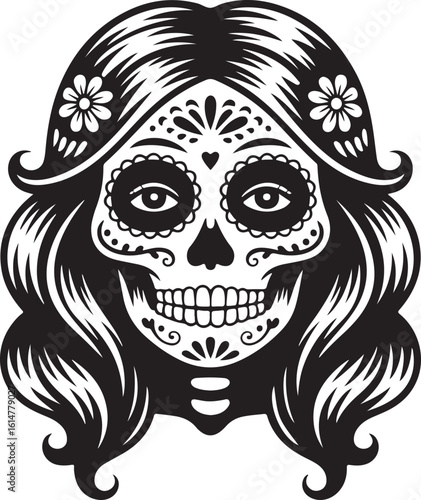 Colorful Mexican Sugar Skull Vector

Day of the Dead Sugar Skull Illustration

Traditional Calavera Sugar Skull Design

Decorative Floral Sugar Skull Artwork

Vintage Día de los Muertos Sugar Skull

