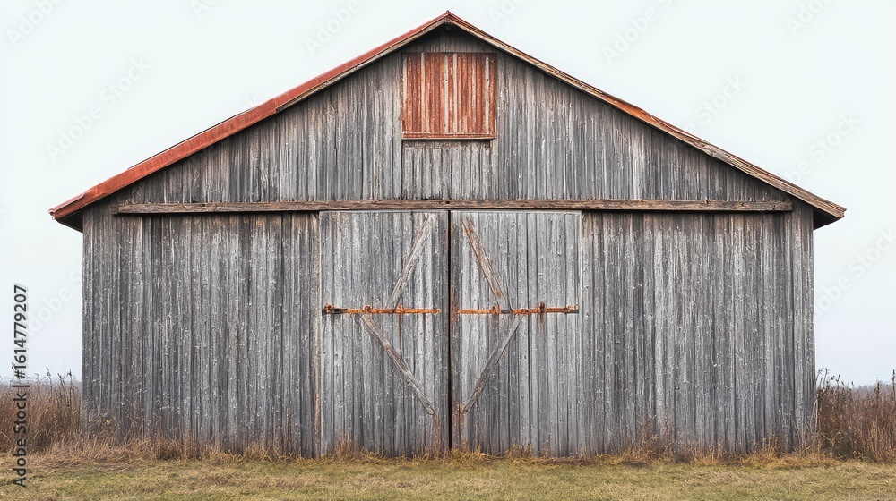Fototapeta premium rustic gray barn wood