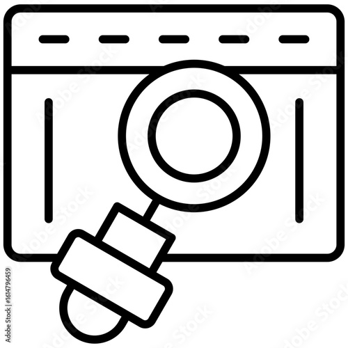 Data Search Icon Vector Element