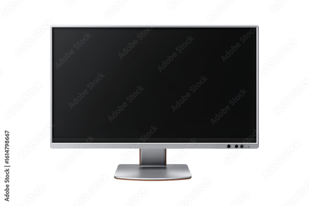 Monitor display setup in modern office space Monitor display setup in modern office space