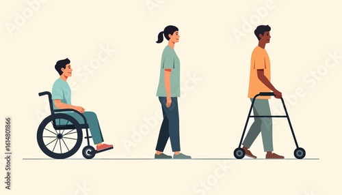 Diverse group of people with disabilities
