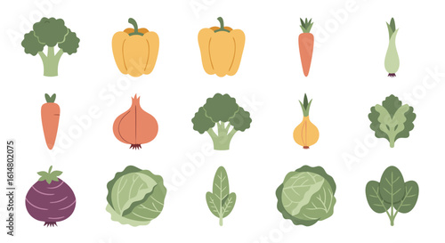 Fresh and Colorful Vegetables: A vibrant assortment of fresh vegetables, bursting with color and nutritional goodness, arranged artfully for culinary inspiration.