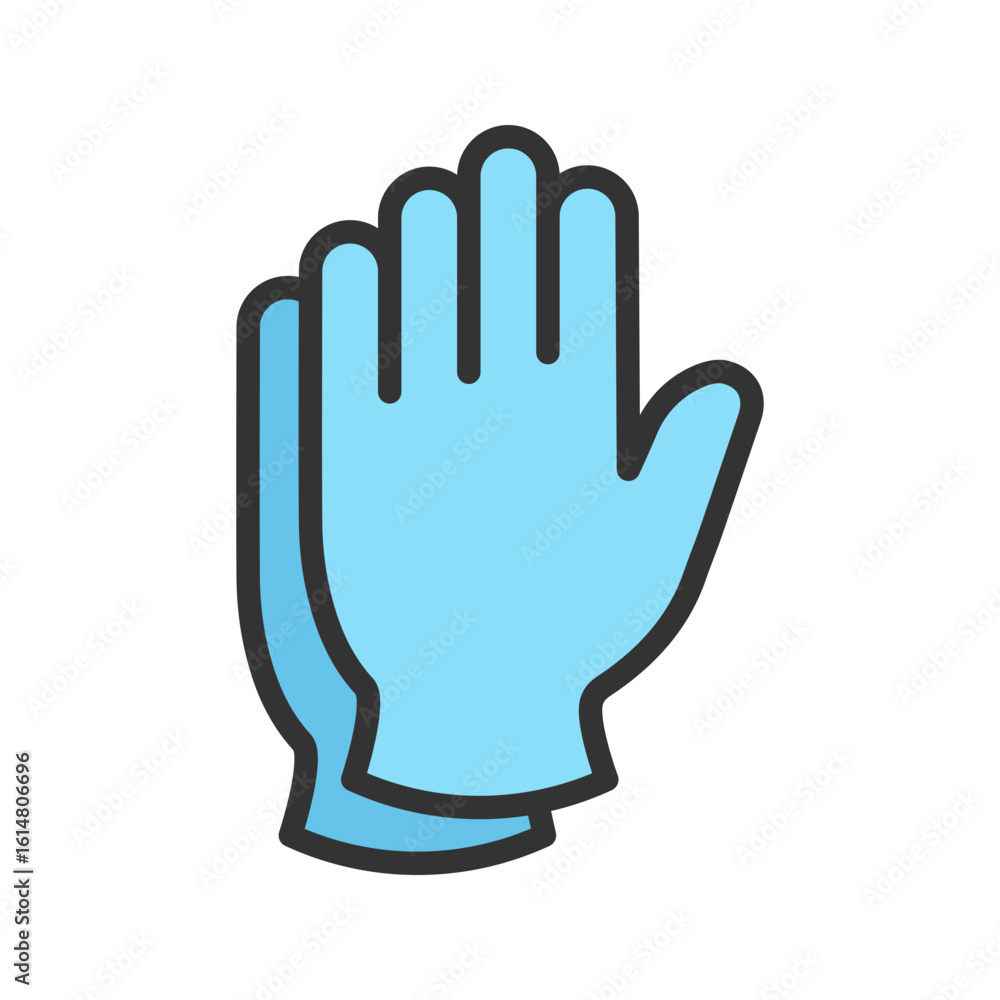 Gloves icon vector image. Suitable for mobile apps, web apps and print media. Gloves icon vector image. Suitable for mobile apps, web apps and print media.