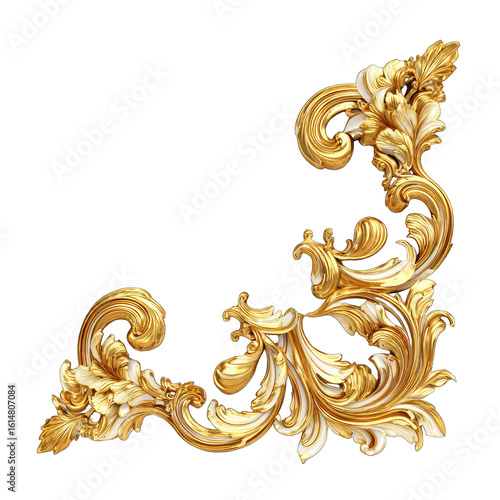 Ornate gold corner decoration