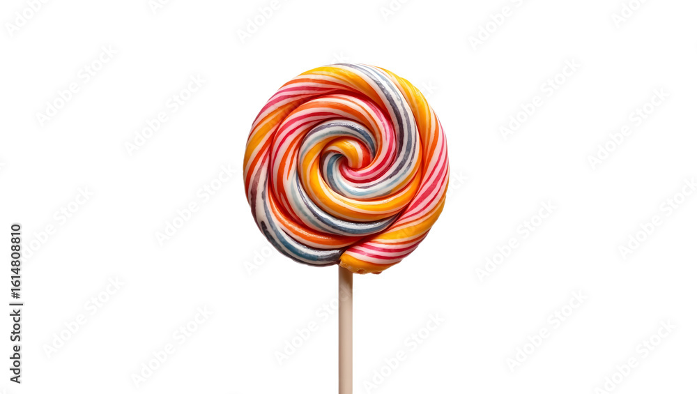 Colorful swirl lollipop on transparent
Colorful swirl lollipop on transparent