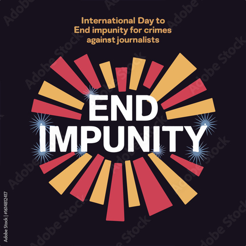 International Day to End Impunity for Crimes Against Journalists – advocacy and press freedom illustration.