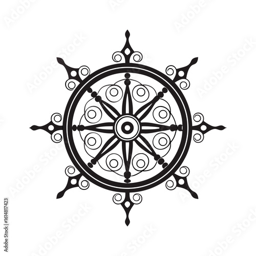 Black mandala