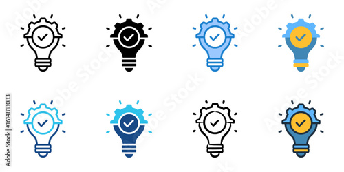 Disruptive Technology icon set multiple style collection 