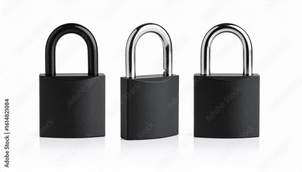 Fototapeta premium locks on white 