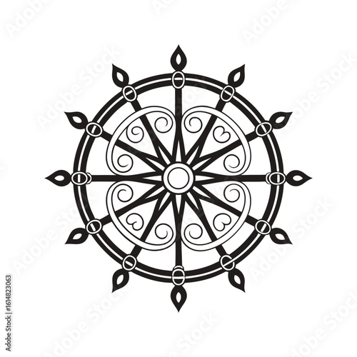 Black mandala
