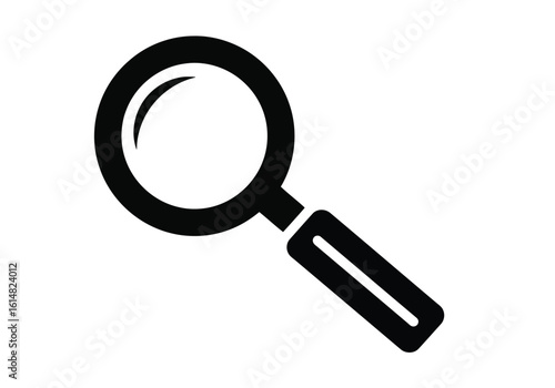 magnifying glass isolated on white