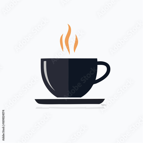 Illustration d'une tasse de café fumante