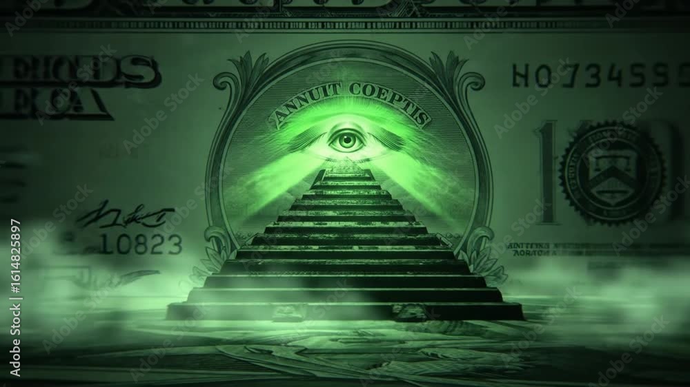 Illuminati Symbol Pyramid Dollar