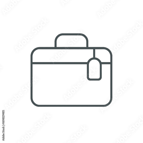 Airport service for travel carry-on bag icon transparent background