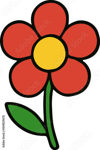 vector illustration of a flower