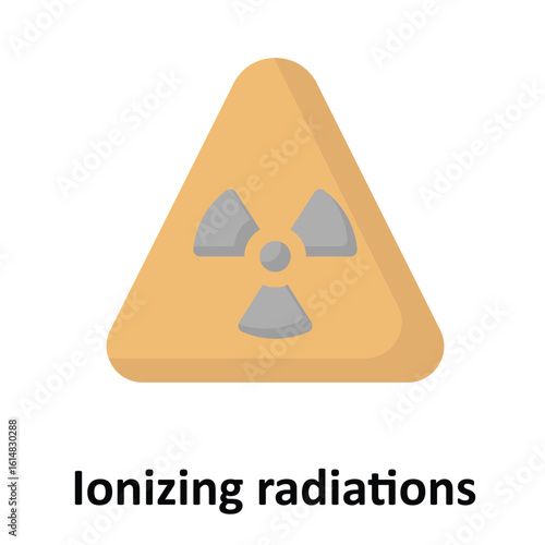 Ionizing radiations Vector Icon which can easily modify or edit