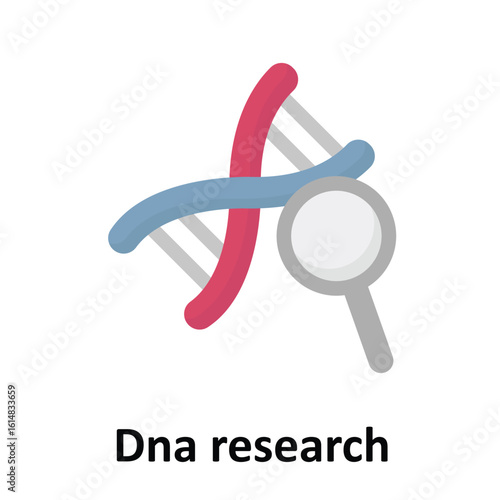 Dna research Vector Icon which can easily modify or edit