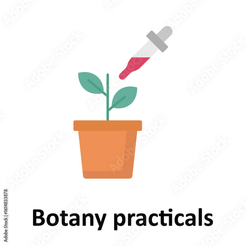 Botany practicals Vector Icon which can easily modify or edit