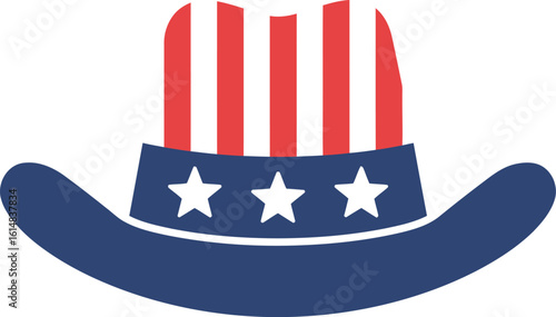 Uncle sam hat patriotic american symbol