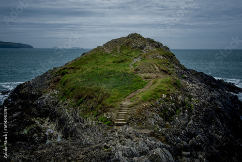 Stairway on an island