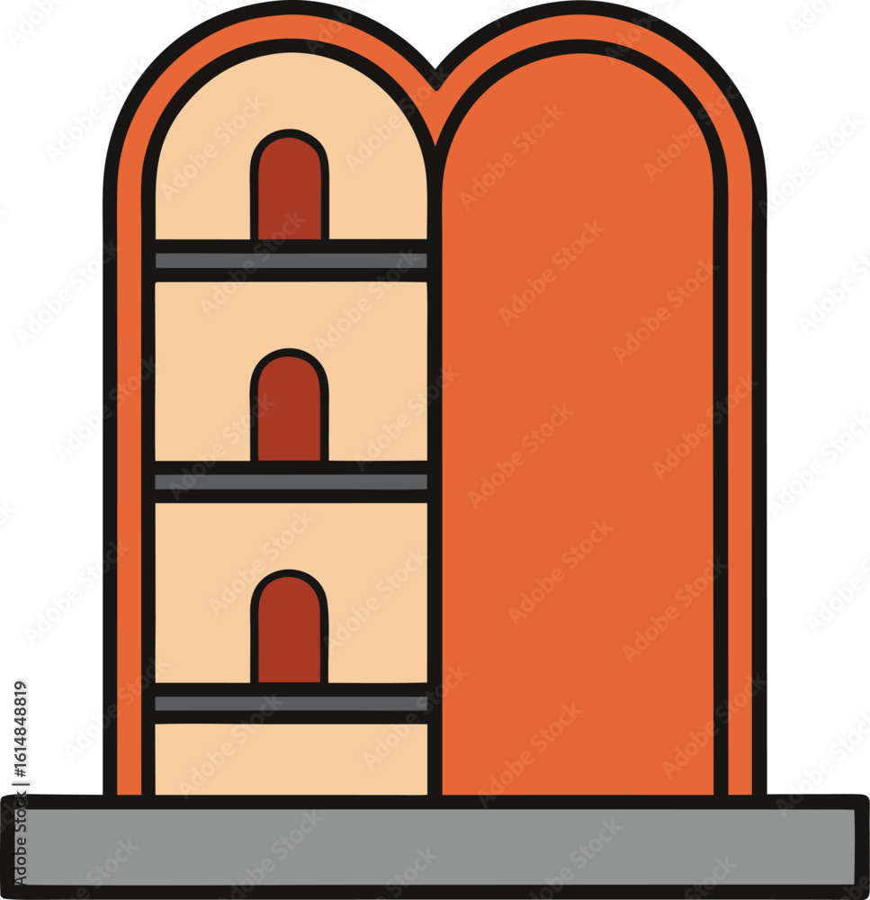 Fototapeta premium entryway shoe rack vector illustration on transparent background