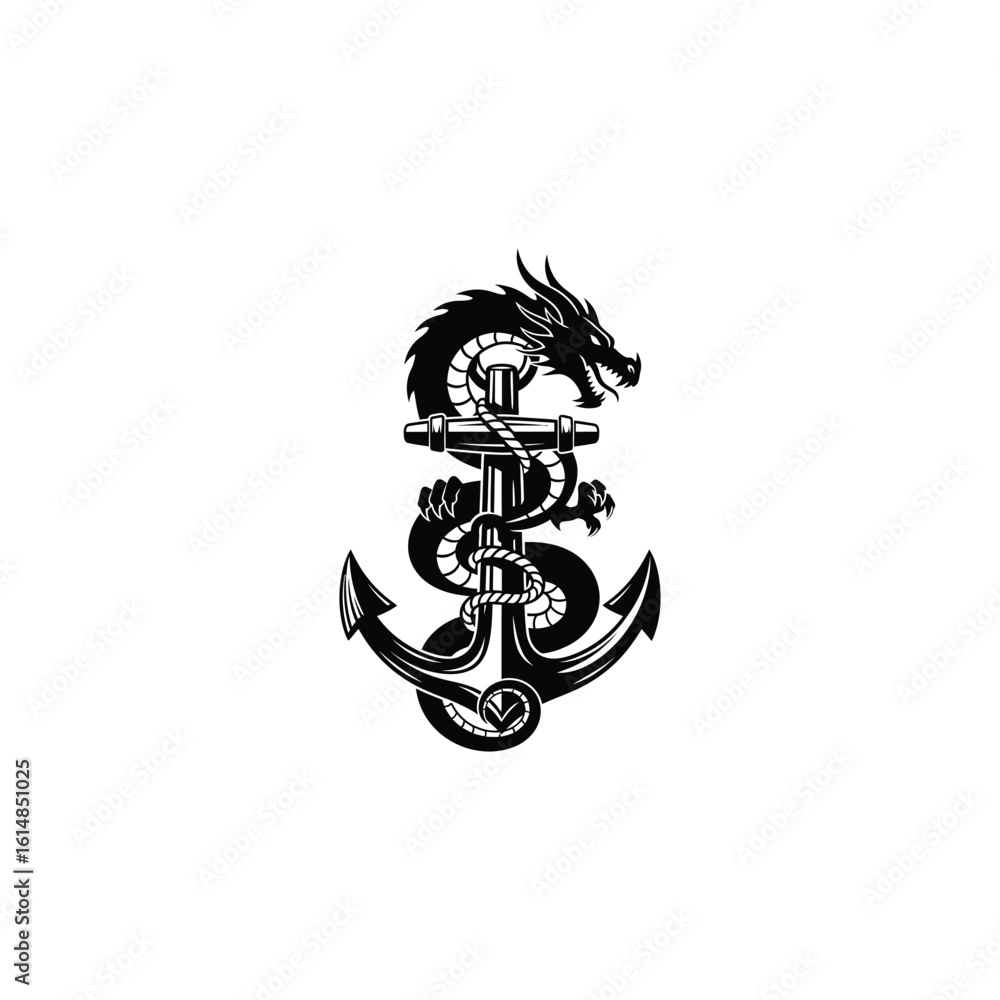 Naklejka premium Mythical dragon illustration isolated on white background isolated on transparent background