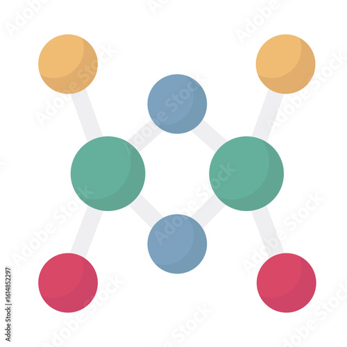 Atom cells Vector Icon which can easily modify or edit