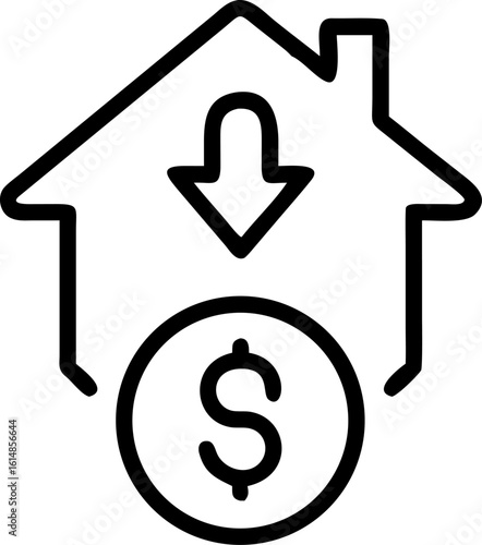 Down Payment Calculation – Financial Investment & Property Purchase Concept

