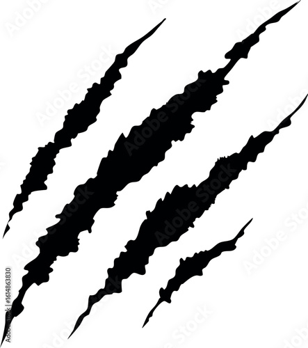 Animal Claw scratches mark silhouette vector,  dog scratches signs, tiger scratches signs, lion scratches signs cat scratches signs, dinosaur scratches signs