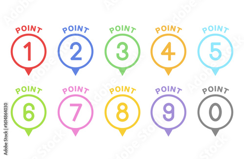 シンプルな数字セット
