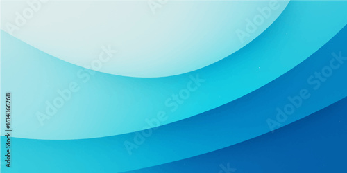 Bilde på lerret Blue abstract background with dynamic waves and futuristic lines, perfect for di