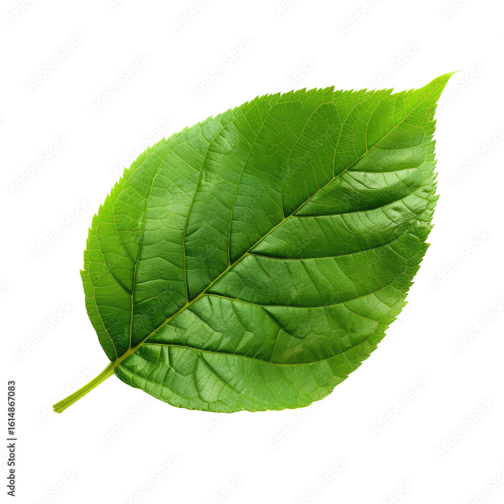 Obraz premium Close-up of a vibrant green leaf (5)