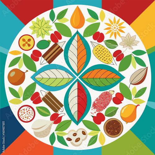 seamless pattern with flowers