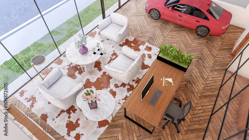 wedding cake and flowers