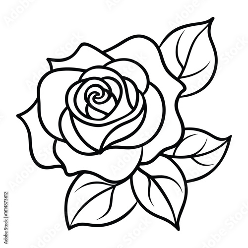 Wallpaper Mural rose vector illustration Torontodigital.ca