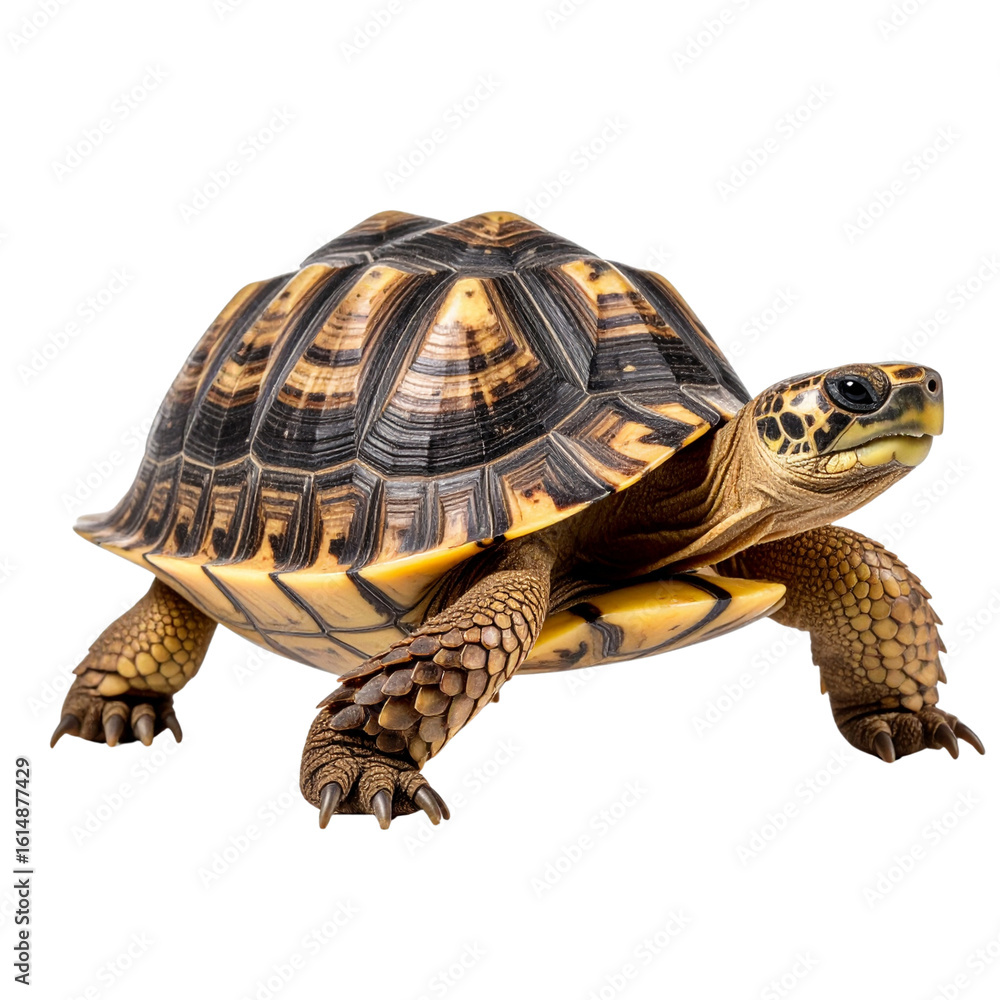 Obraz premium Red-Footed Tortoise Looking at Camera