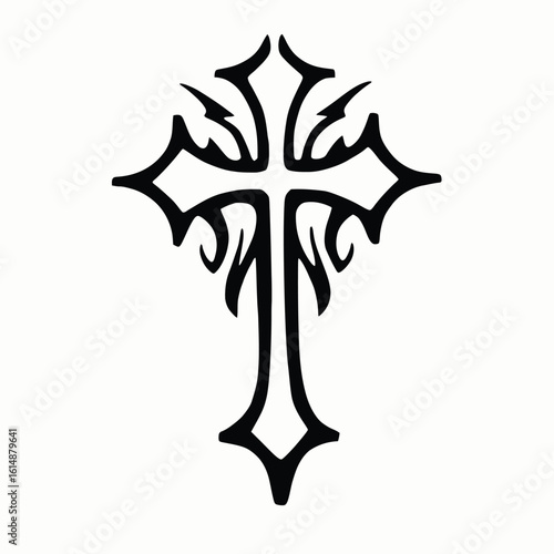 Symbol of Faith: A beautifully crafted cross. A symbol of hope and divine love.