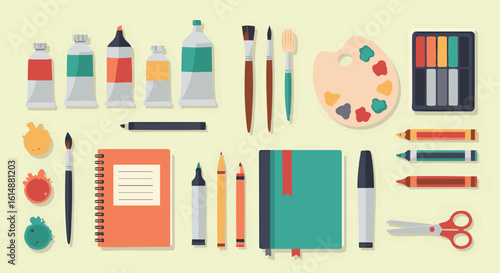 Art Supplies Creative Tools Collection