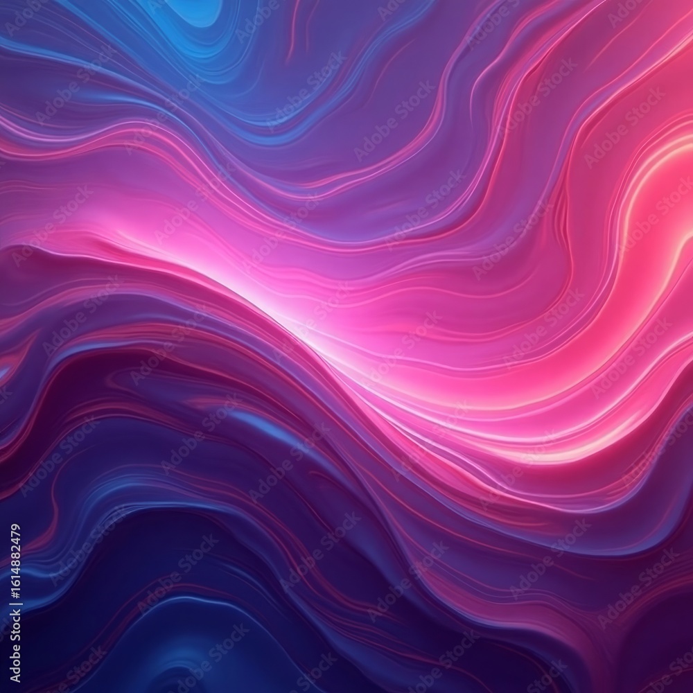 Obraz premium Swirling Magenta And Blue Light Waves abstract background