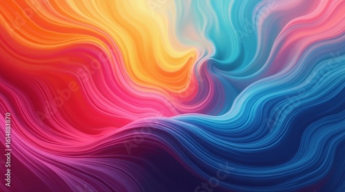 Vibrant flowing colors abstract background colorful