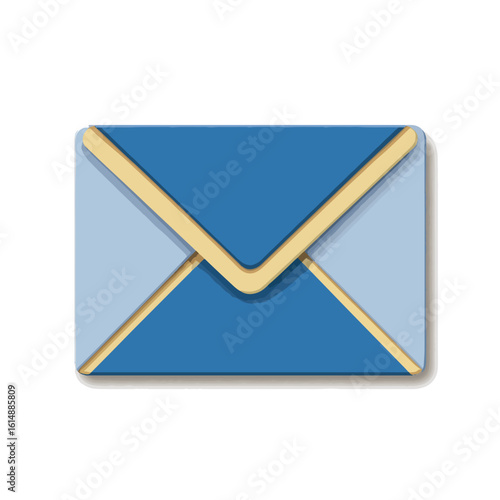 email isolated in White Background, email vector, Flat lay vector illustration