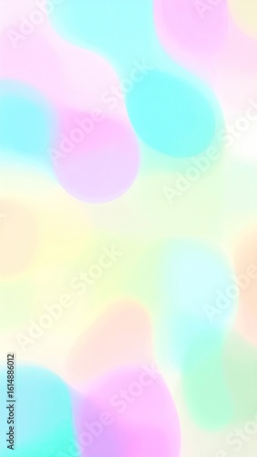 Soft Pastel Abstract Background With Blurred Colorful Shapes and Gradient Light for Social Media Posts
