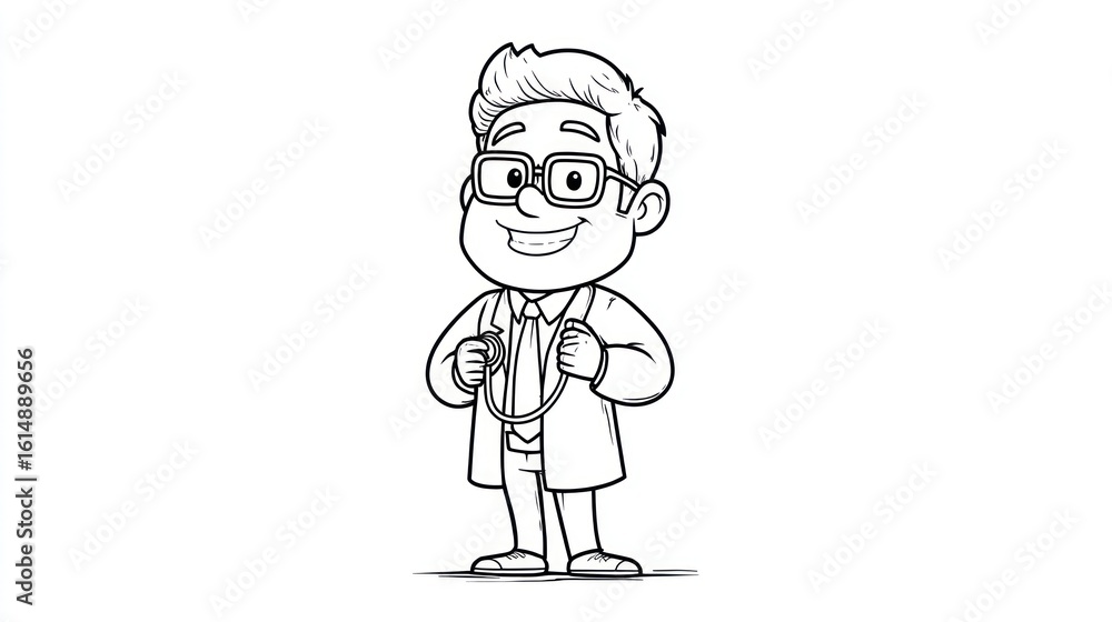 Cartoon doctor illustration (1) Cartoon doctor illustration (1)