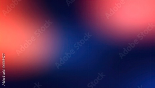 Abstract Gradient Background In Navy Blue And Coral Tints With Soft Blur Effects Suitable For Digital Designs