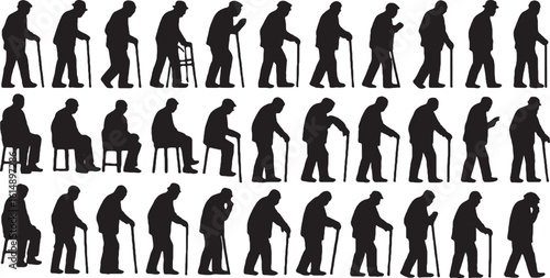 old man silhouette